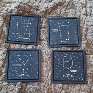 Celestial Constellation Glow In The Dark Coaster Set